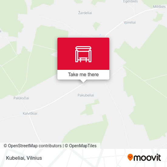 Карта Kubeliai