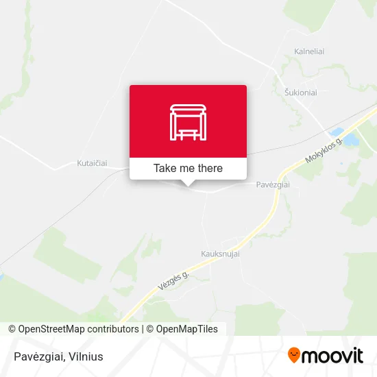 Карта Pavėzgiai