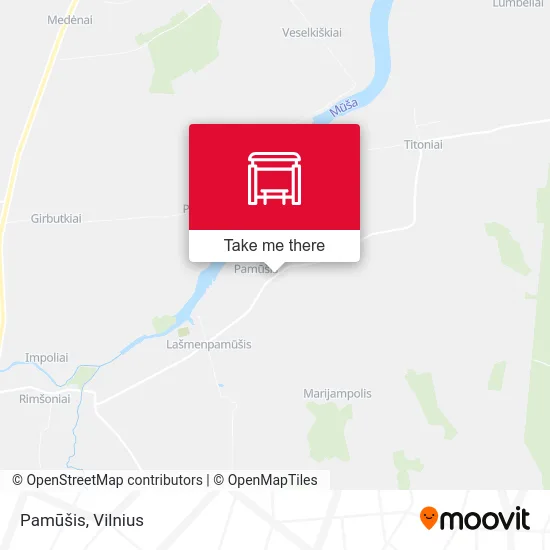 Карта Pamūšis