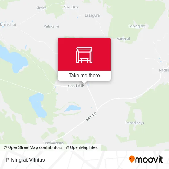 Карта Pilvingiai