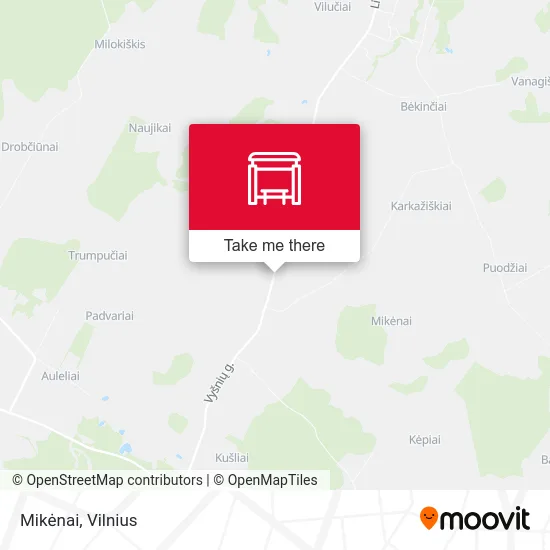 Карта Mikėnai