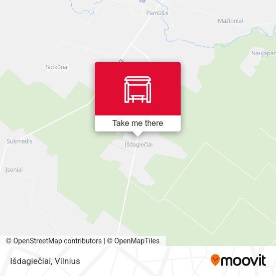 Карта Išdagiečiai
