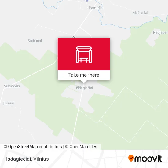 Карта Išdagiečiai