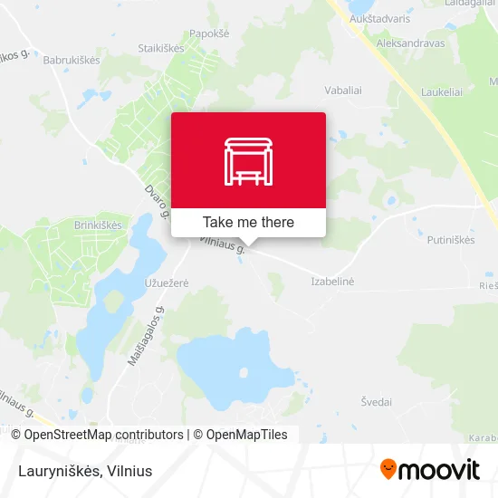 Карта Lauryniškės
