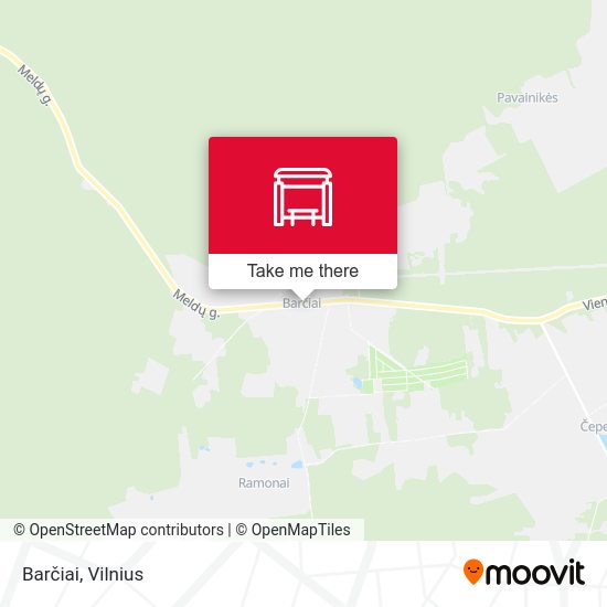 Карта Barčiai