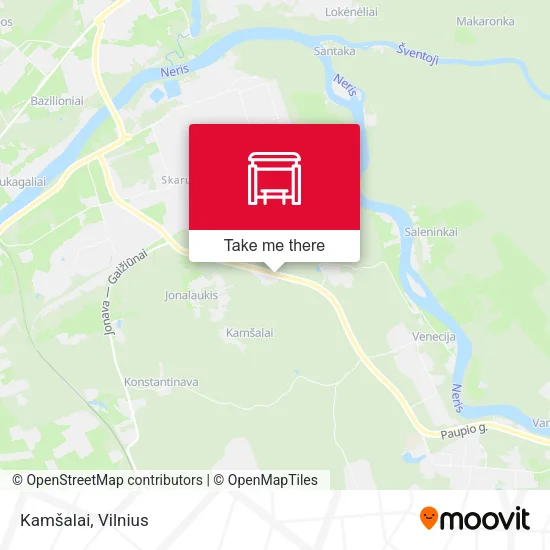Карта Kamšalai