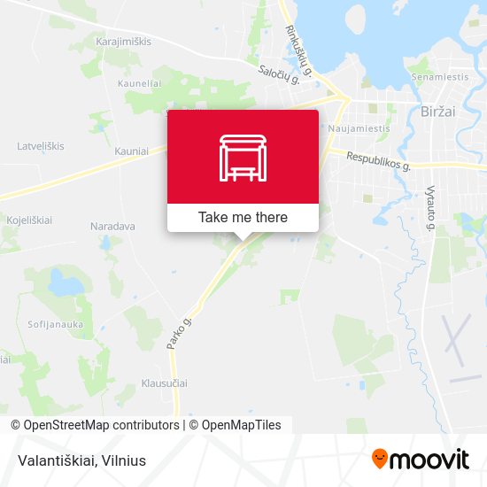 Карта Valantiškiai
