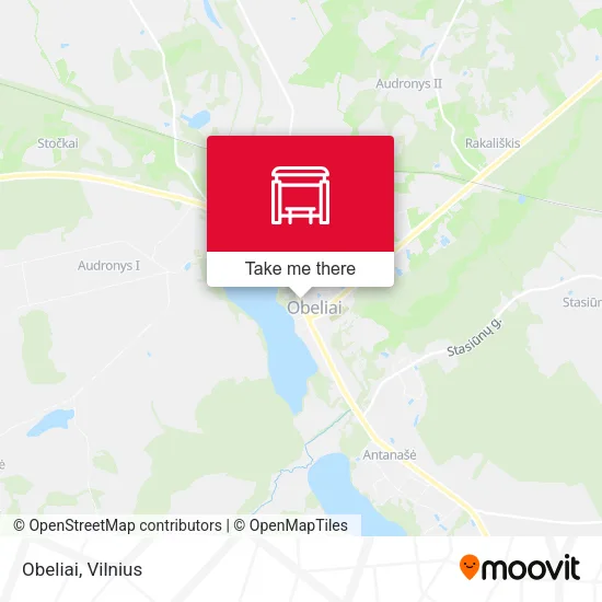 Карта Obeliai