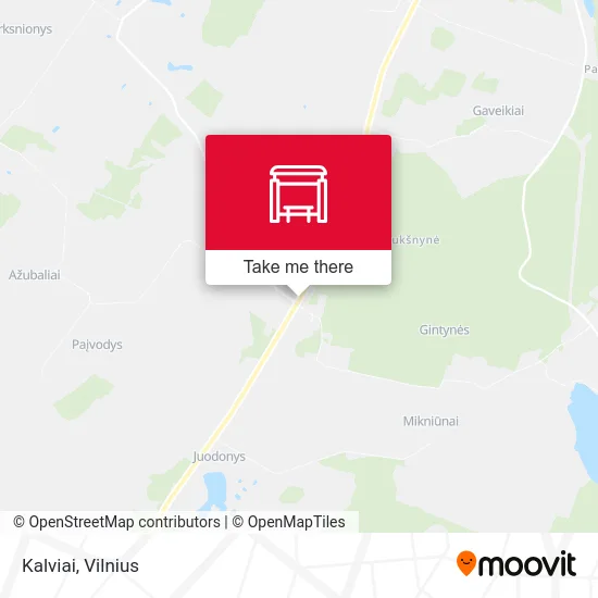 Карта Kalviai