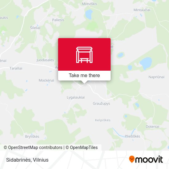Карта Sidabrinės
