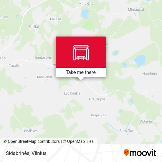 Карта Sidabrinės