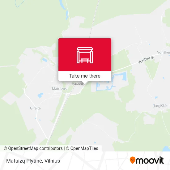 Карта Matuizų Plytinė