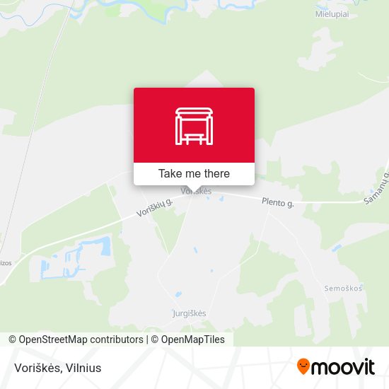 Карта Voriškės