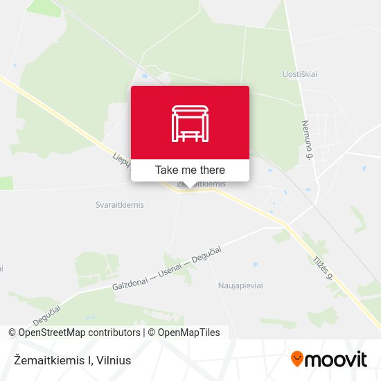 Карта Žemaitkiemis I
