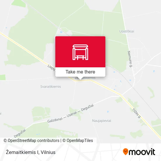 Карта Žemaitkiemis I