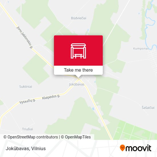 Карта Jokūbavas