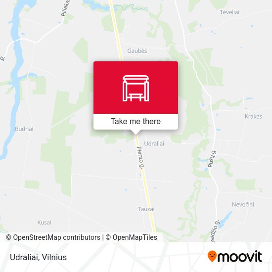 Карта Udraliai