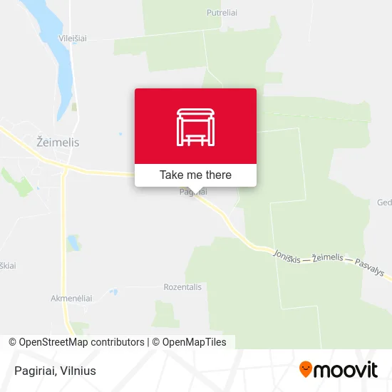 Карта Pagiriai