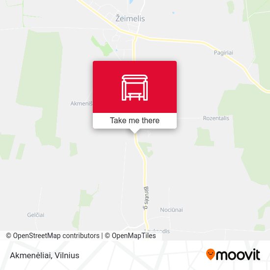 Карта Akmenėliai
