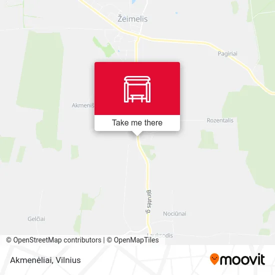 Карта Akmenėliai