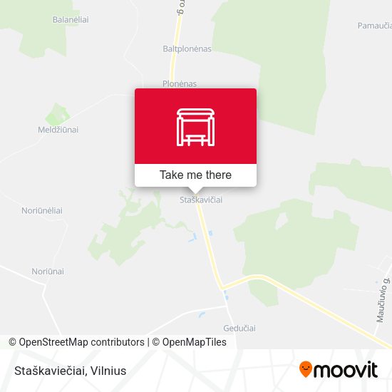 Карта Staškaviečiai