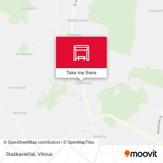 Карта Staškaviečiai