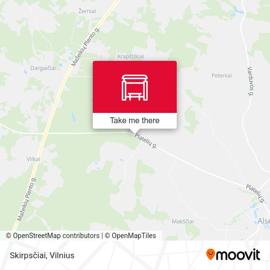 Карта Skirpsčiai