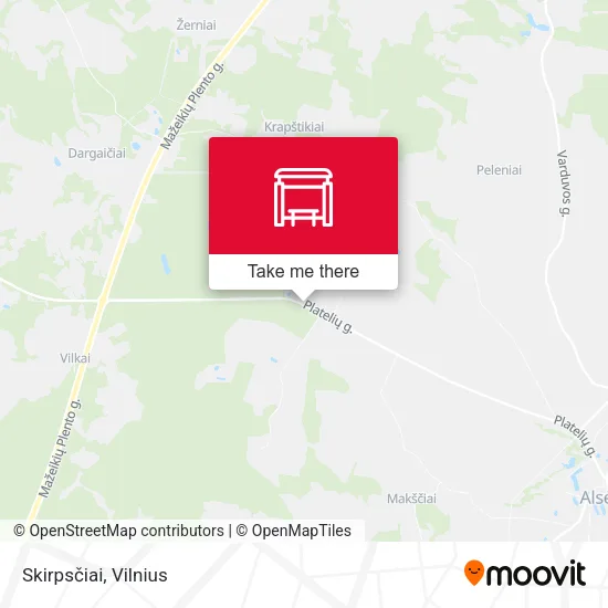 Карта Skirpsčiai