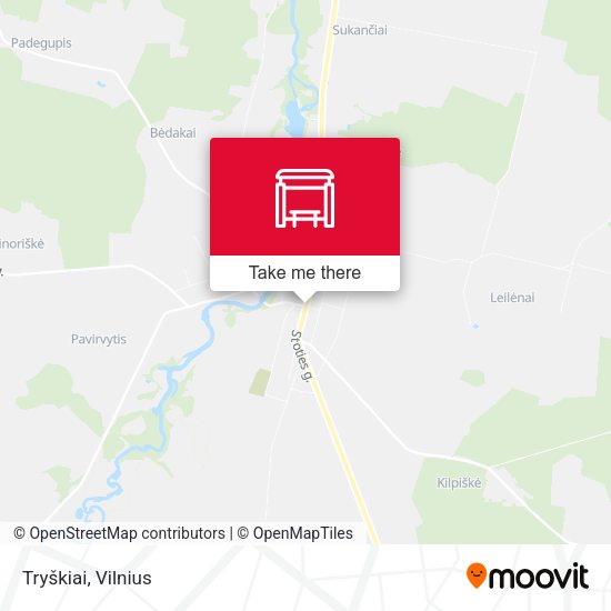 Карта Tryškiai