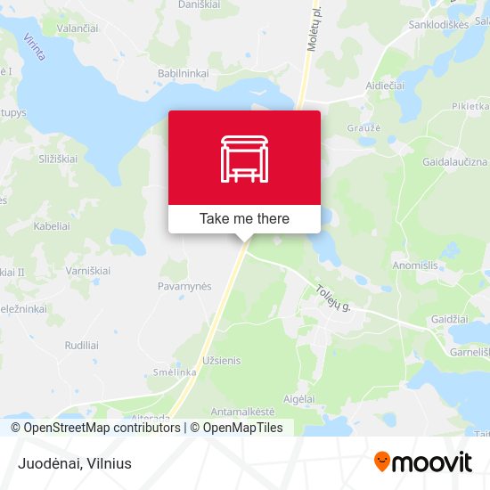 Карта Juodėnai