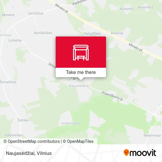 Карта Naujasėdžiai