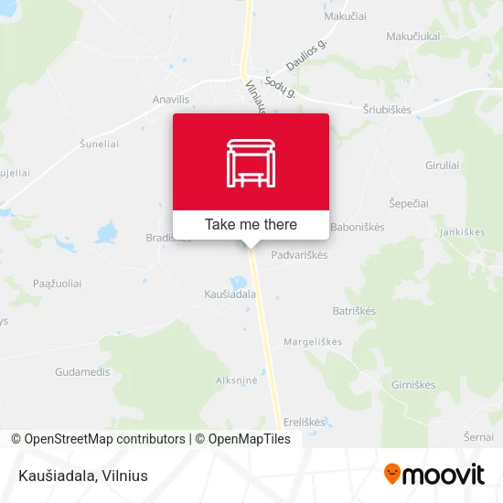 Карта Kaušiadala