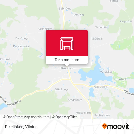 Карта Pikeliškės