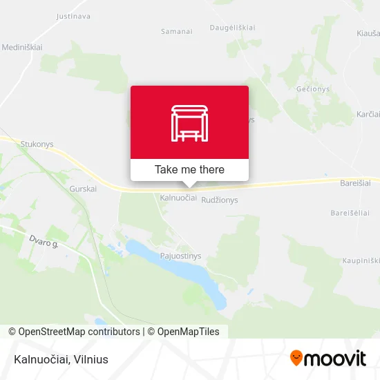 Карта Kalnuočiai