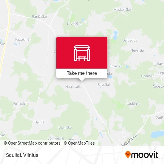 Карта Sauliai