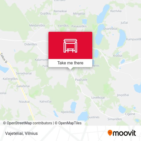 Карта Vajetėliai