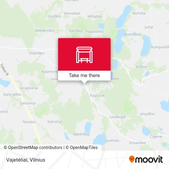 Карта Vajetėliai