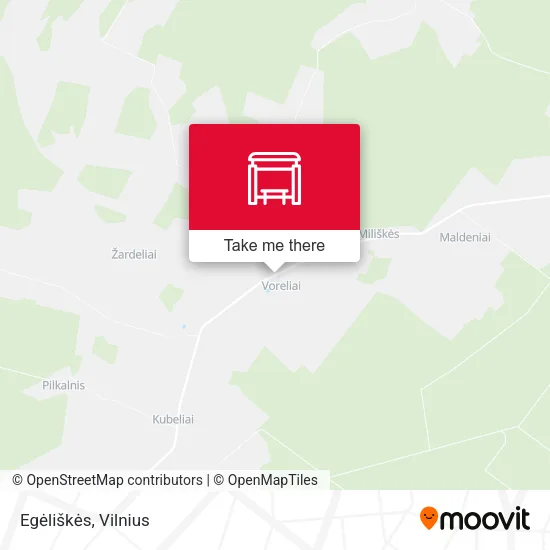 Карта Egėliškės