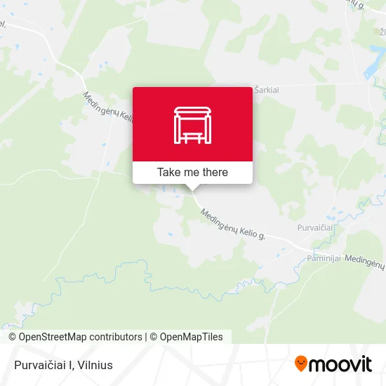 Карта Purvaičiai I