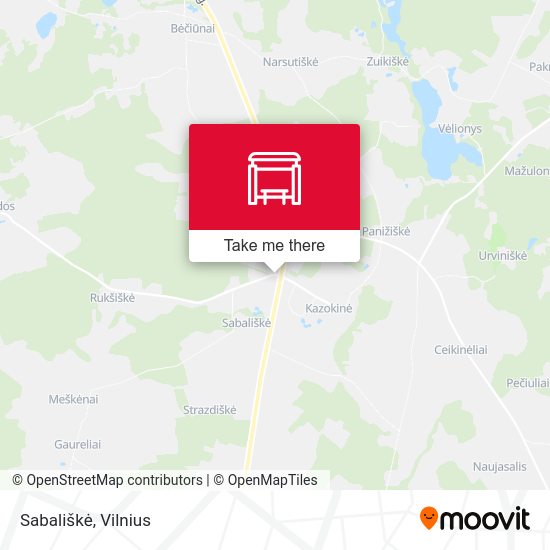 Карта Sabališkė