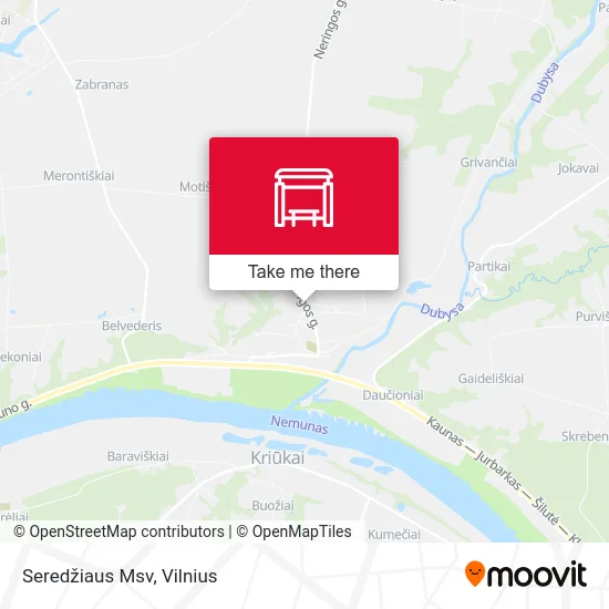 Карта Seredžiaus Msv