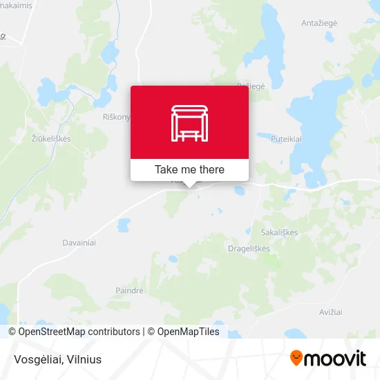 Карта Vosgėliai