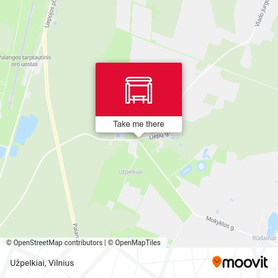 Карта Užpelkiai