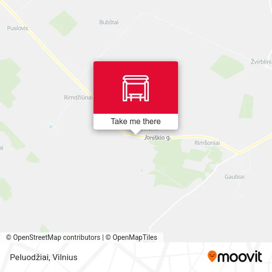 Карта Peluodžiai