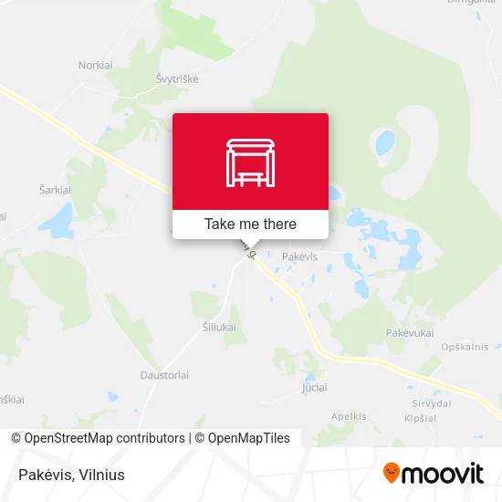 Карта Pakėvis