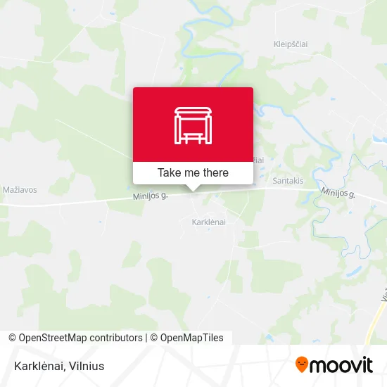 Карта Karklėnai