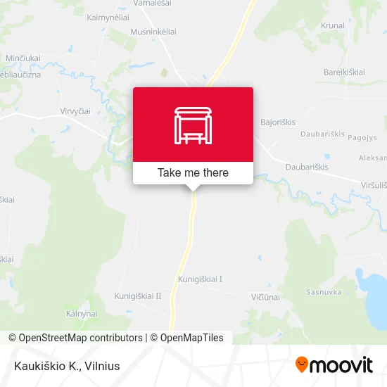 Карта Kaukiškio K.