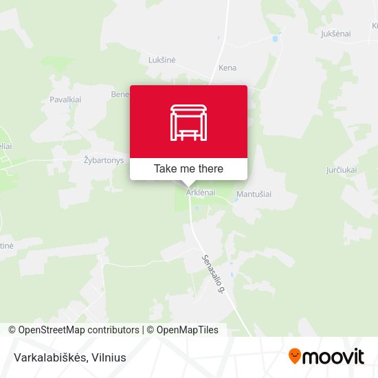 Карта Varkalabiškės