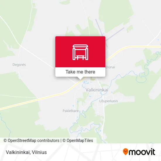 Карта Valkininkai