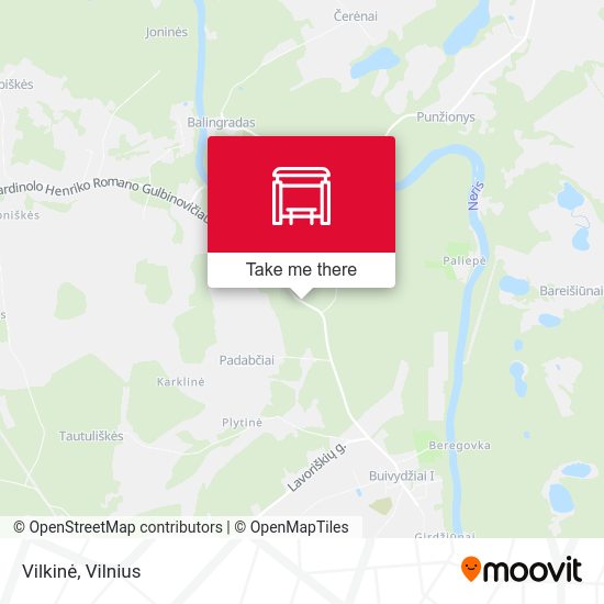 Карта Vilkinė